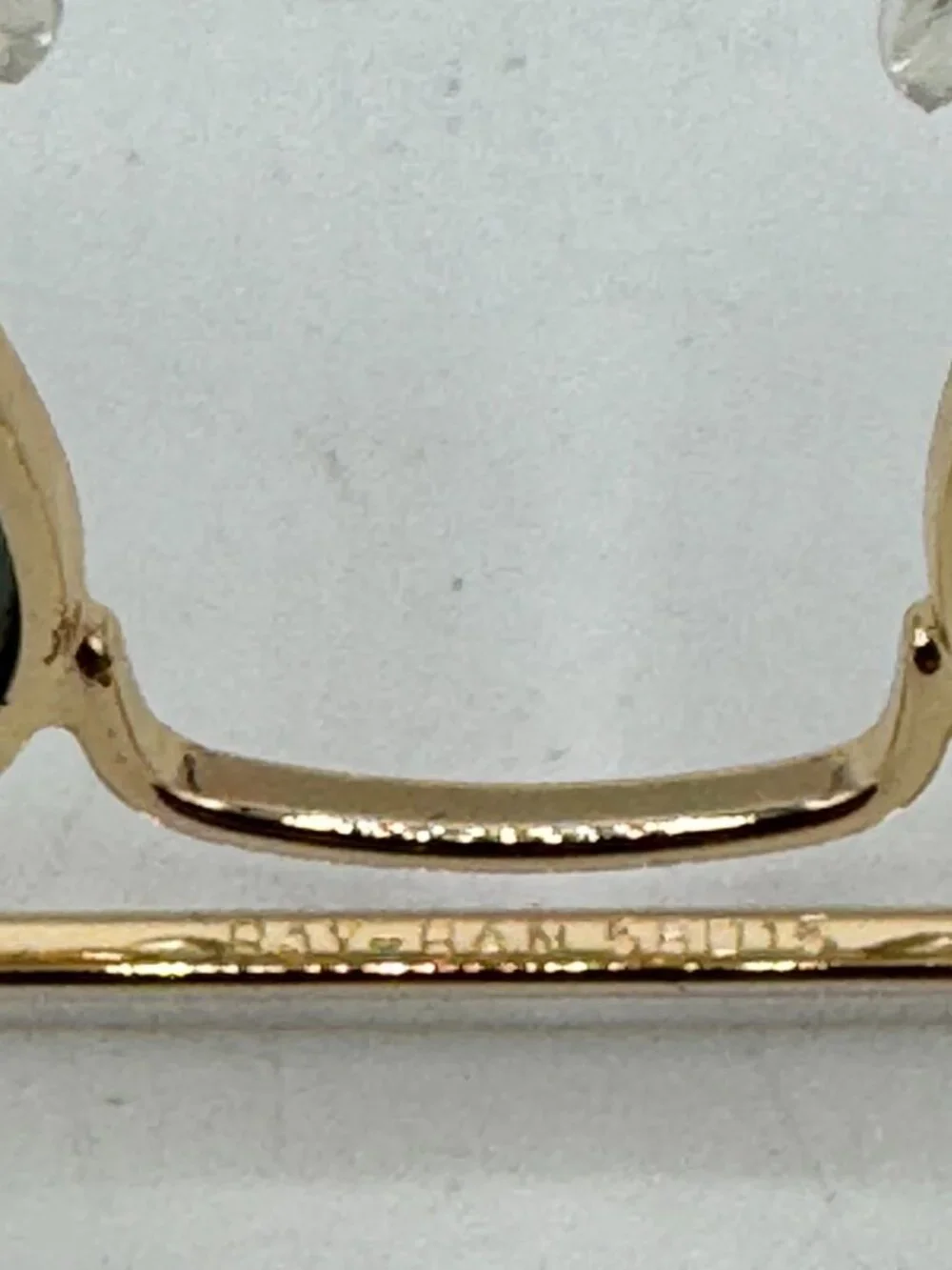 Ray-Ban Caravans Gold Frame Sunglasses with G15 Green Lenses